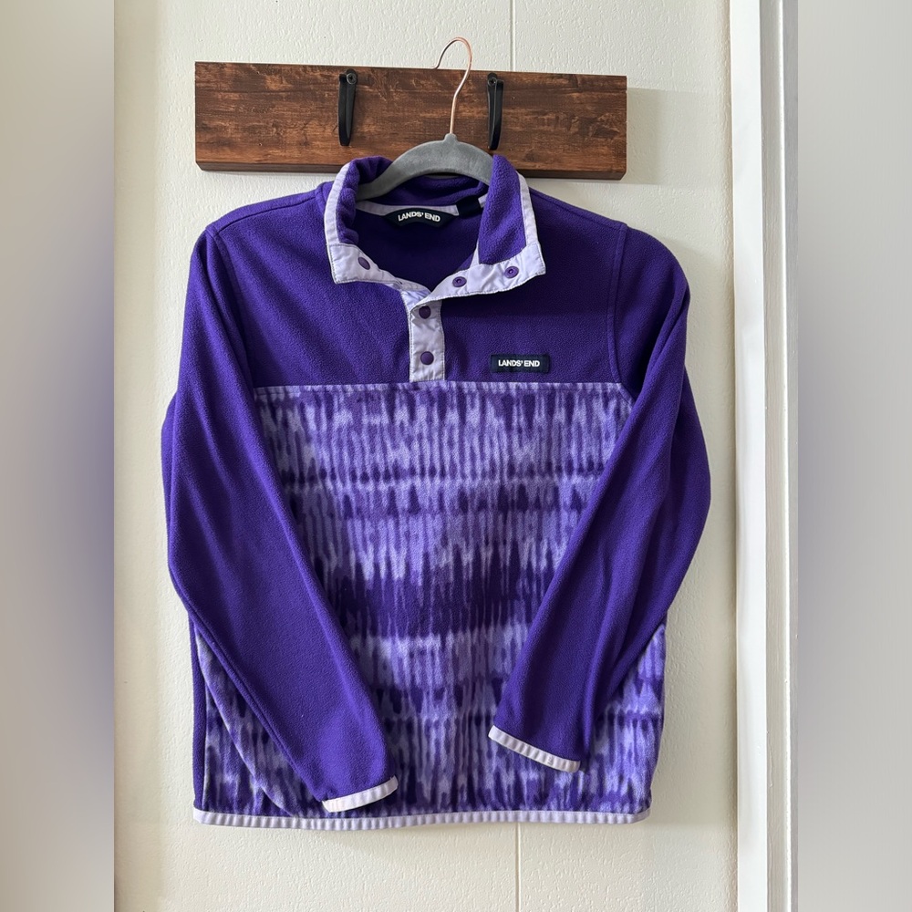 Lands' End Violet Fleece Jacket